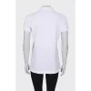 White T-shirt with embroidered logo
