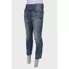 Men's jeans with raised seams