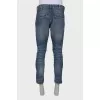 Men's jeans with raised seams