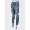 Ripped effect jeans for men