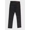 Men's dark gray jeans