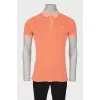 Men's light orange polo shirt
