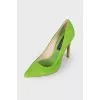Green high heels