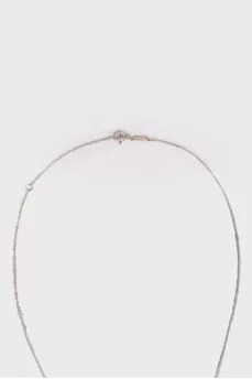 Silver pendant in the shape of two hearts