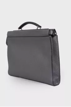 Gray men's briefcase