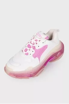 Двухцветные кроссовки Triple S 