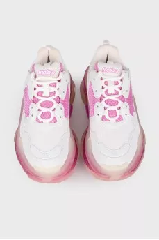 Двухцветные кроссовки Triple S 