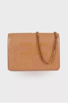 Bag with golden rhinestones