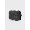 Quilted bag with silver hardware 