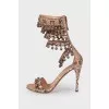 Leather sandals with bells