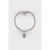 Silver bracelet with heart