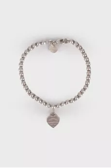 Silver bracelet with heart