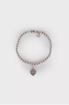 Silver bracelet with heart