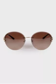 Gold frame sunglasses