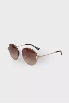 Gold frame sunglasses