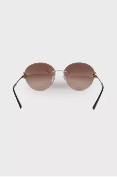 Gold frame sunglasses