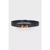 Reversible leather belt