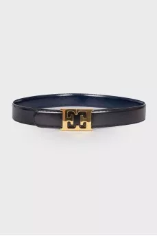 Reversible leather belt
