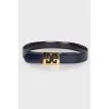Reversible leather belt