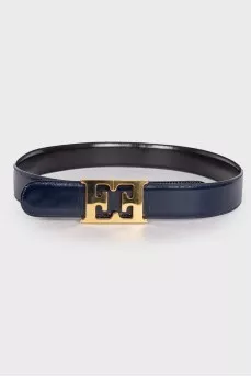 Reversible leather belt