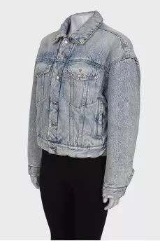 Padded denim jacket