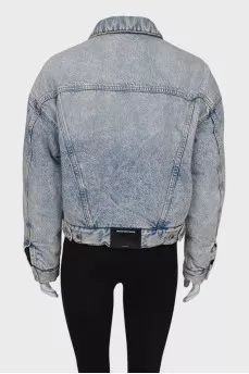 Padded denim jacket