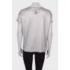 Silver t-shirt with pocket
