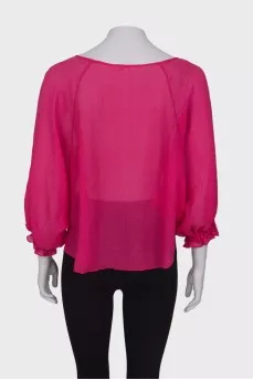 Pink loose fit blouse