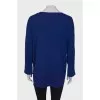 Long blue sweater