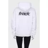 Padded hoodie with back slogan