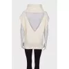 Wool vest with back slit