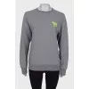 Gray straight sweatshirt
