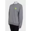 Gray straight sweatshirt