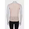 Translucent top embroidered with sequins
