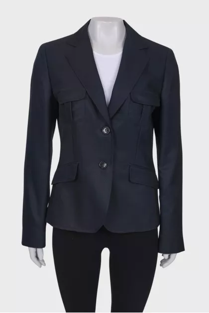 Wool and silk jacket