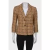 Combination tweed jacket
