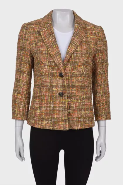 Combination tweed jacket
