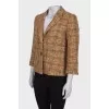 Combination tweed jacket