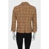 Combination tweed jacket