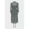 Dress in print with ruffles