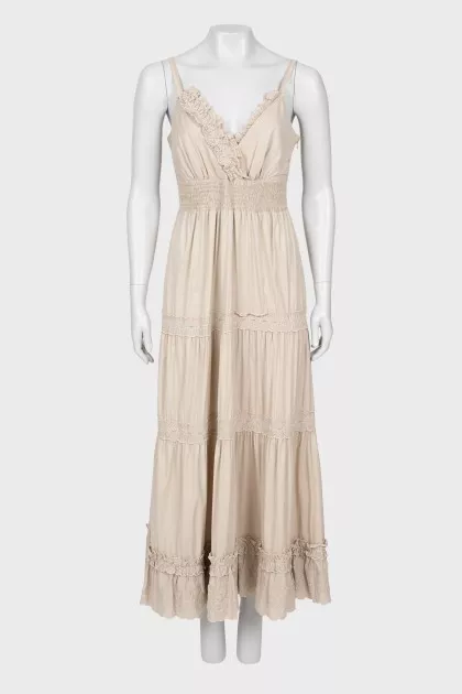 Beige maxi dress
