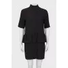 Black dress with frill
