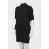 Black dress with frill