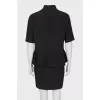 Black dress with frill