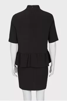 Black dress with frill