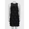 Black fringe dress