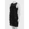 Black fringe dress