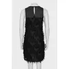 Black fringe dress