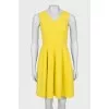 Yellow patterned dress