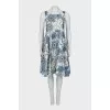 Print dress with pockets